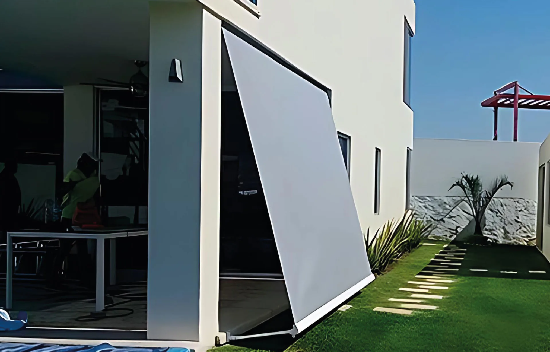 toldo vertical balcony